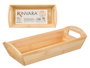 Kinvara Bandeja en Bambou avec Anses 28x6x13 cm Couleur Naturelle (Set de 18)