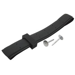 Biotop Collier en caoutchouc pour arbres, 3,8 x 90 cm, Noir