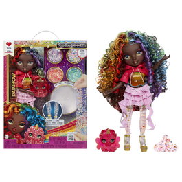 MGA Rainbow High - Poupée Iris Feature Fantasy avec Slime Transparent et Brillants Rainbow Shimmers