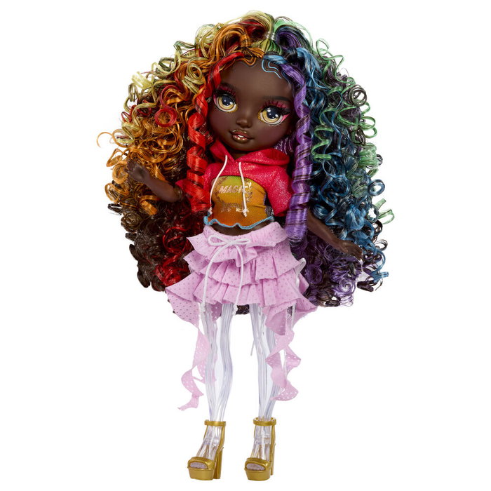 MGA Rainbow High - Poupée Iris Feature Fantasy avec Slime Transparent et Brillants Rainbow Shimmers MGA Rainbow High - Poupée Iris Feature Fantasy avec Slime Transparent et Brillants Rainbow Shimmers