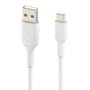 Belkin Câble USB-A vers USB-C 3m Blanc pour Charge et Synchronisation CAB001BT3MWH