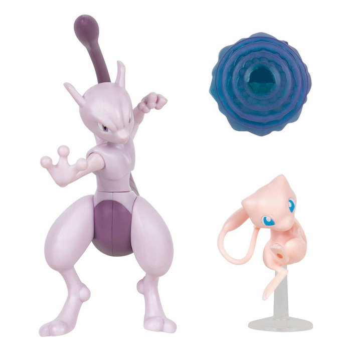 Jazwares Pack de 2 figurines Pokémon Mewtwo 10 cm et Mew 5 cm Jazwares Pack de 2 figurines Pokémon Mewtwo 10 cm et Mew 5 cm