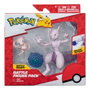 Jazwares Pack de 2 figurines Pokémon Mewtwo 10 cm et Mew 5 cm