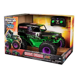 Spin Master Monster Jam Grave Digger - Camion monstre radiocommandé destructeur Smash and Bash (environ 25x38x25 cm) - Fonctionne avec 2 piles AAA
