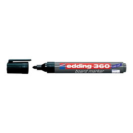 Edding 4-360001 - Feutre pour tableau noir et blanc, marqueur effaçable à sec, pointe ronde 2-3 mm