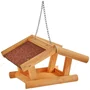 Kerbl Stubbs - Mangeoire pour oiseaux en pin de qualité avec toit bitumé étanche 29x28x18 cm