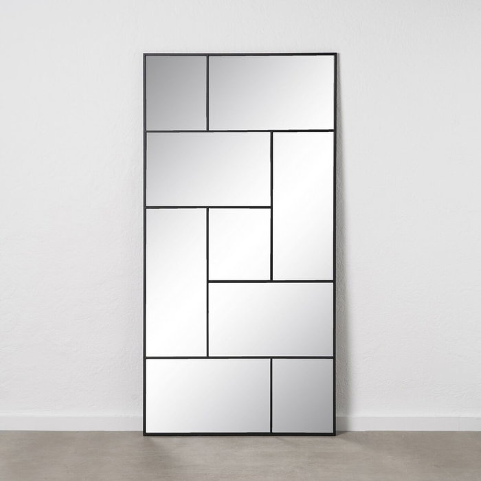 BigBuy Home Miroir mural Noir Vertical 90 x 2 x 180 cm BigBuy Home Miroir mural Noir Vertical 90 x 2 x 180 cm