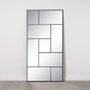 BigBuy Home Miroir mural Noir Vertical 90 x 2 x 180 cm