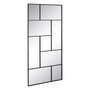 BigBuy Home Miroir mural Noir Vertical 90 x 2 x 180 cm