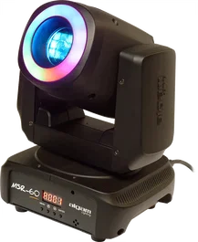 ALGAMLIGHT Tête Mobile Spot LED 60W avec Anneau LED - Projecteur Scène Effets Lumineux