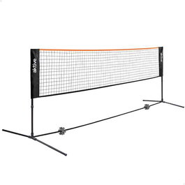 Color Baby - Filet portable réglable 5 m pour volley-ball et badminton - Filet sportif pour extérieur et intérieur en acier et tissu PE