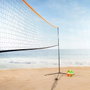 Color Baby - Filet portable réglable 5 m pour volley-ball et badminton - Filet sportif pour extérieur et intérieur en acier et tissu PE
