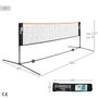 Color Baby - Filet portable réglable 5 m pour volley-ball et badminton - Filet sportif pour extérieur et intérieur en acier et tissu PE