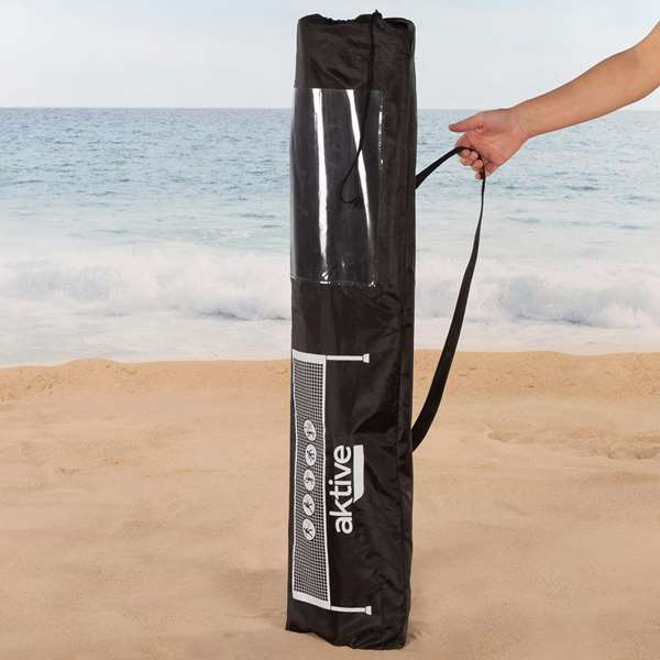 Color Baby - Filet portable réglable 5 m pour volley-ball et badminton - Filet sportif pour extérieur et intérieur en acier et tissu PE