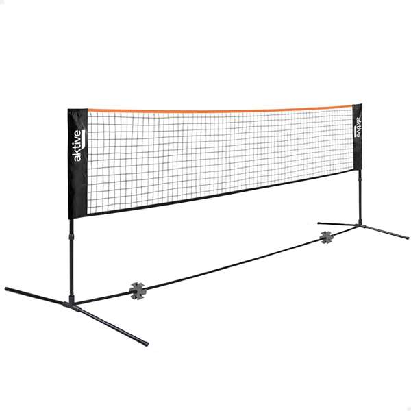 Color Baby - Filet portable réglable 5 m pour volley-ball et badminton - Filet sportif pour extérieur et intérieur en acier et tissu PE
