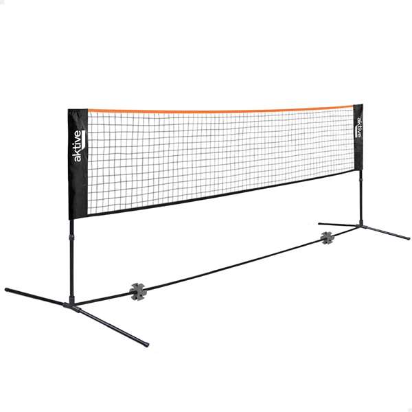 Color Baby - Filet portable réglable 5 m pour volley-ball et badminton - Filet sportif pour extérieur et intérieur en acier et tissu PE