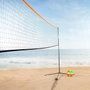 Color Baby - Filet portable réglable 5 m pour volley-ball et badminton - Filet sportif pour extérieur et intérieur en acier et tissu PE
