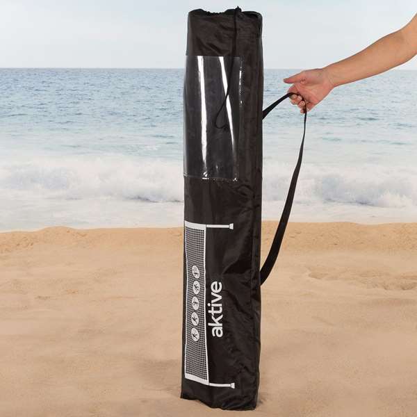 Color Baby - Filet portable réglable 5 m pour volley-ball et badminton - Filet sportif pour extérieur et intérieur en acier et tissu PE
