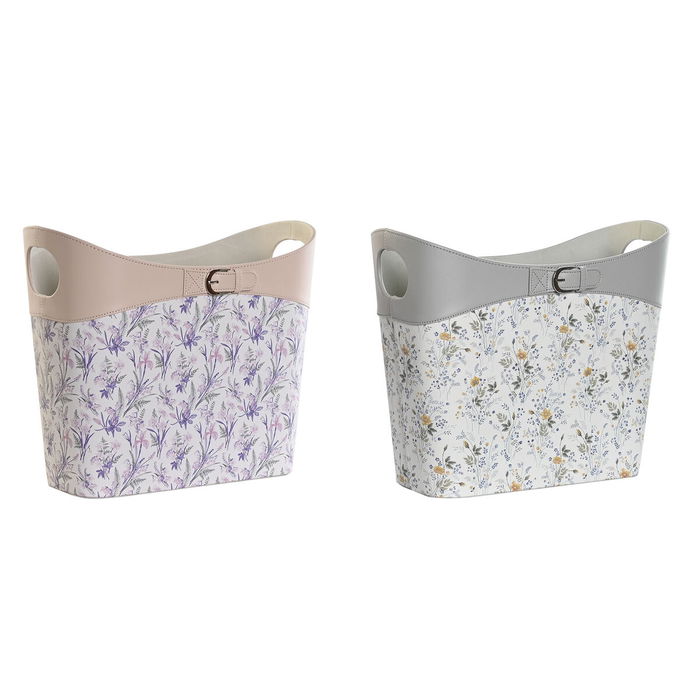 Porte-revues DKD Home Decor Blanc Gris Lila Rose clair Polyuréthane 39 x 21 x 34 cm (2 Unités) Porte-revues DKD Home Decor Blanc Gris Lila Rose clair Polyuréthane 39 x 21 x 34 cm (2 Unités)