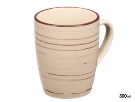 VESSIA Tasse Espiral Tierra 300 ml, Lot de 36 pièces de couleur Tierra
