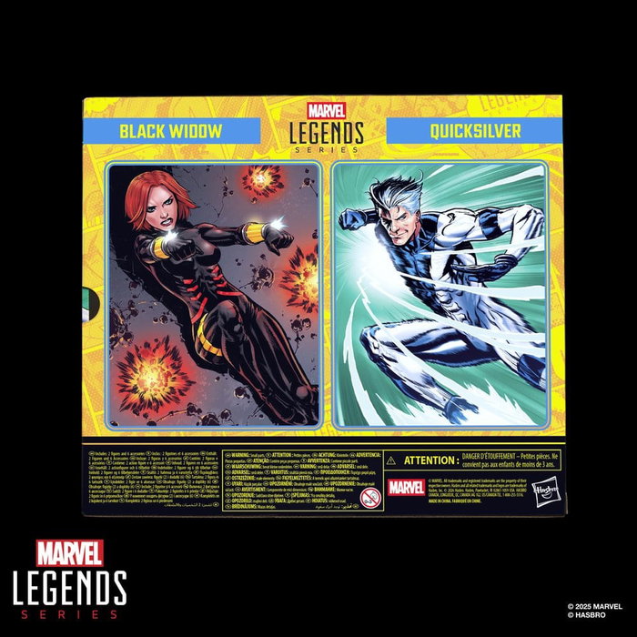 Hasbro Marvel Legends Pack de 2 Figurines Black Widow et Quicksilver Hasbro Marvel Legends Pack de 2 Figurines Black Widow et Quicksilver