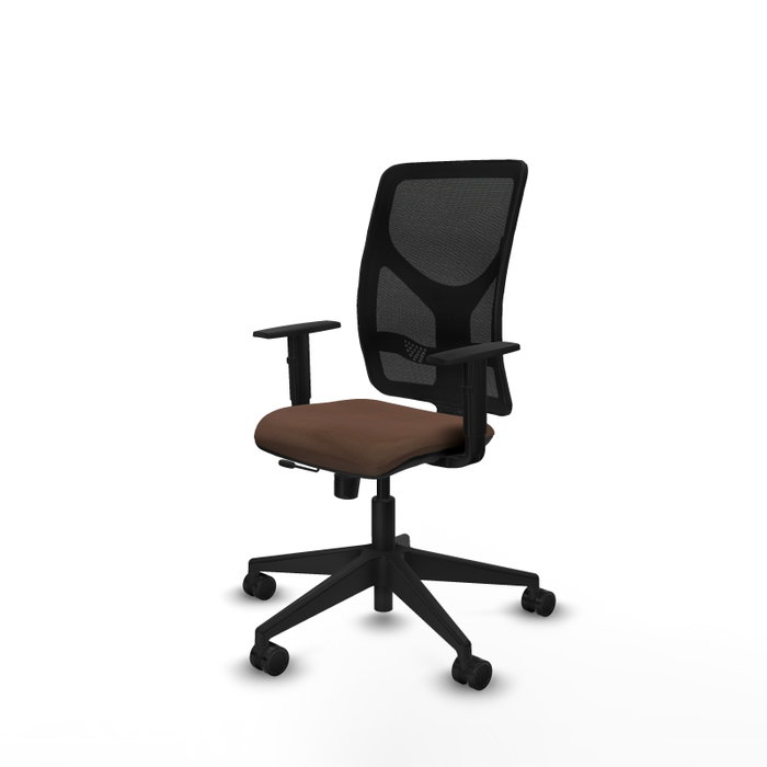 PIQUERAS Y CRESPO Chaise Motilla Synchrone/Traslack Marron foncé/Noir