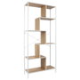Home Deco Factory Estantería Edison 80x30x180 cm Blanc
