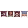 Coussin DKD Home Decor Polyester Multicouleur Ikat (45 x 10 x 45 cm) (4 Unités)