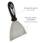 WOLFPACK LINEA PROFESIONAL Spatule en acier inoxydable 40 mm avec manche en caoutchouc