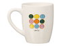 VESSIA Taza Porcelana Smile 350ml Blanco-Multicolor