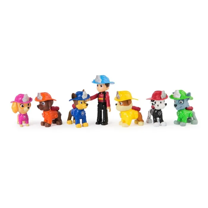 Brand - Figurines Pat' Patrouille Coffret Collector Fire Rescue Multipack 7 Figurines