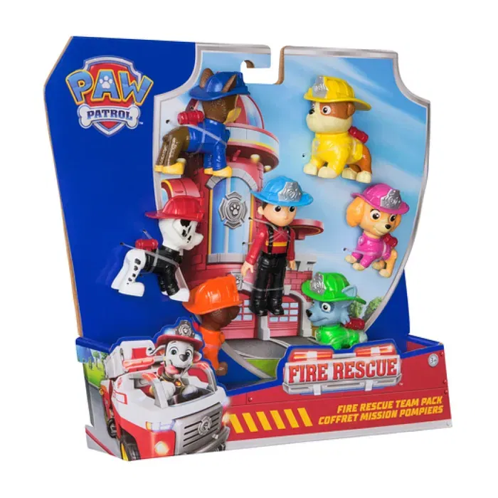 Brand - Figurines Pat' Patrouille Coffret Collector Fire Rescue Multipack 7 Figurines