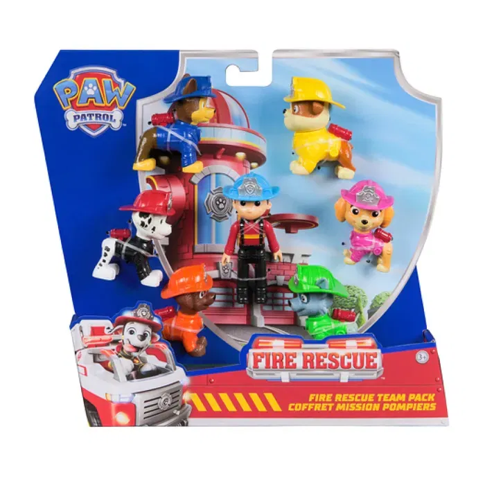 Brand - Figurines Pat' Patrouille Coffret Collector Fire Rescue Multipack 7 Figurines