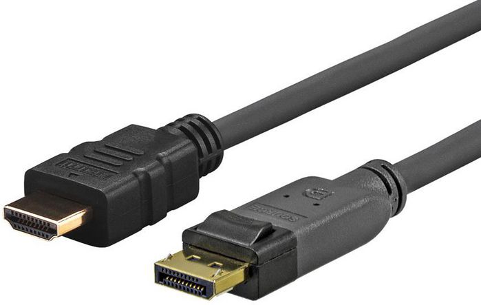 Vivolink Câble adaptateur DisplayPort vers HDMI, UHD, 1,5m, Noir Vivolink Câble adaptateur DisplayPort vers HDMI, UHD, 1,5m, Noir