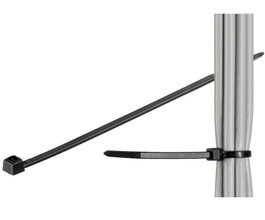 MicroConnect Serre-câbles 100 pièces Noir 203mm x 2,5mm