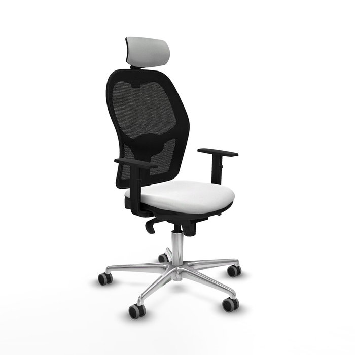 Piqueras y Crespo 1D086G2 Blanc - Chaise de Bureau avec Appui-tête Piqueras y Crespo 1D086G2 Blanc - Chaise de Bureau avec Appui-tête