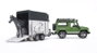 Bruder – Land Rover avec remorque pour chevaux – Coche 28x13,8x15,3 cm, remorque 34x14x18 cm – Jouet en ABS