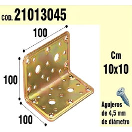 WOLFPACK LINEA PROFESIONAL Support pour bois angulaire 100 x 100 x 100 mm