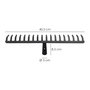 WOLFPACK LINEA PROFESIONAL Rastrillo agricole sans manche 16 pointes 5 mm