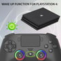 Subsonic Manette sans fil PS4 avec LEDs, Vibrations et Boutons M1/M2 - Noir