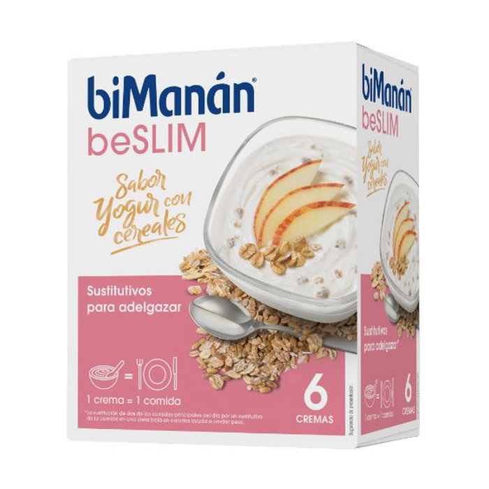 BIMANAN Crème de Yaourt avec Céréales 6 Sachets