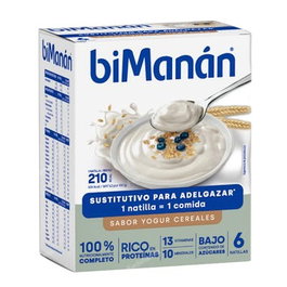 BIMANAN Crema De Yogur Con Cereales 6 Sachets