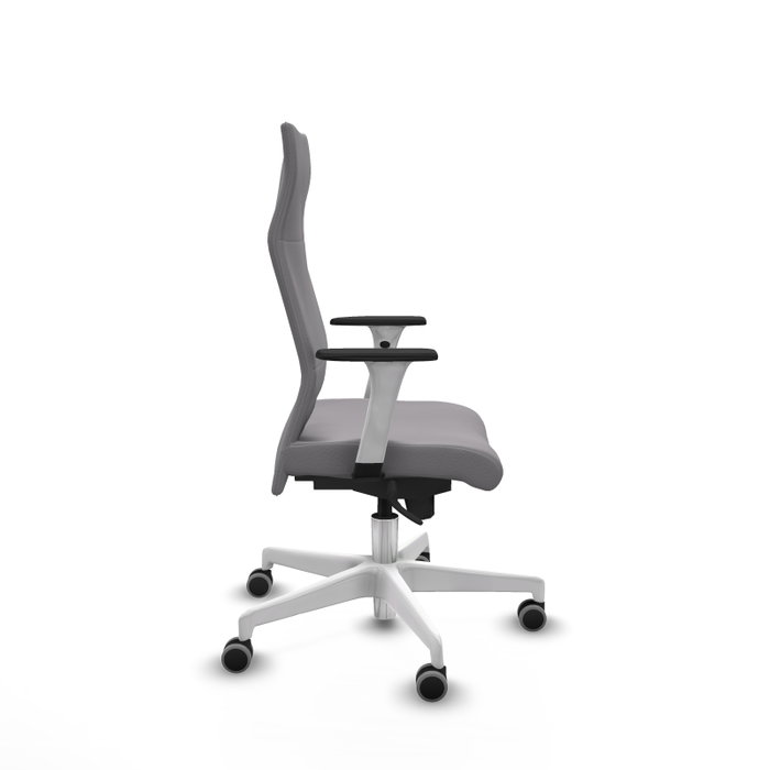 Piqueras Y Crespo Fauteuil Albacete Gris avec mécanisme Synchro et base blanche