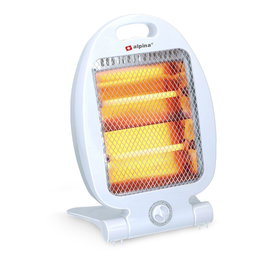Alpina Poêle à quartz 400/800W avec sécurité antivuelco 24x6x38 cm