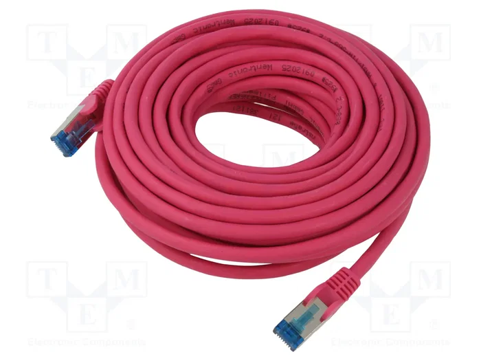 GOOBAY Câble Ethernet Patch Cord S/FTP Cat 6a RJ45 10m Rose GOOBAY Câble Ethernet Patch Cord S/FTP Cat 6a RJ45 10m Rose