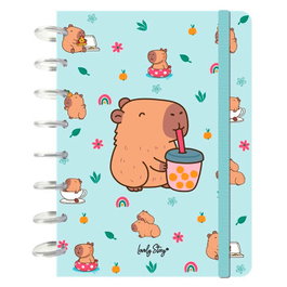 LOVELY STORY Cuaderno A5 Bubble Tea Capibara
