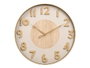 GIFTDECOR Horloge murale chiffres en relief effet bois 50cm