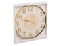 GIFTDECOR Horloge murale chiffres en relief effet bois 50cm