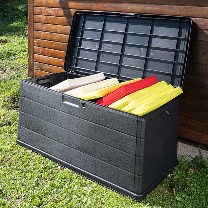 Coffre de jardin IPAE Progarden Aalpha alp22can Anthracite polypropylène 118 x 59 x 57 cm