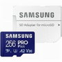Carte Mémoire Micro SD avec Adaptateur Samsung MicroSDHC PRO Plus 256GB